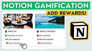 Adding a Rewards System to My Gamified Notion Template 🎁