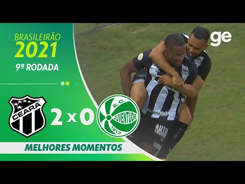 Gols e lances de Ceará x Juventude-RS