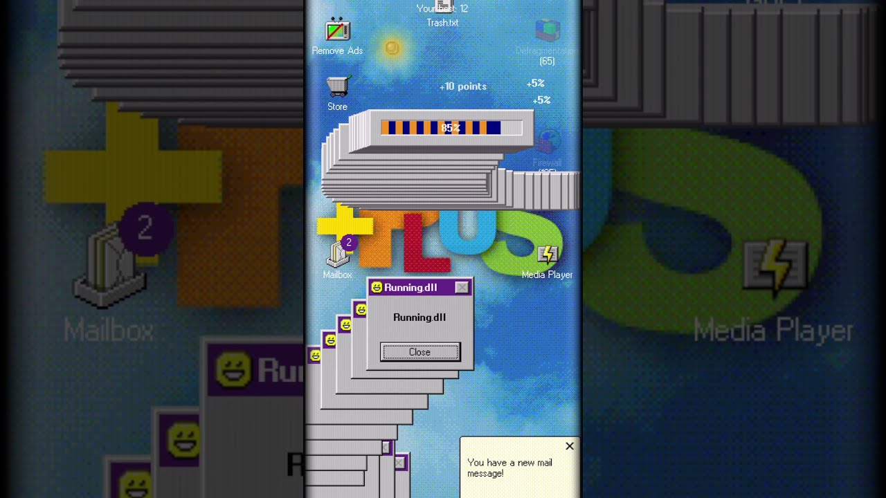 Progressbar95 - your favorite nostalgic game. Fill the progress bar and get new systems