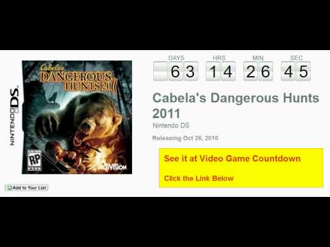 Cabela's Dangerous Hunts 2011 Nintendo DS