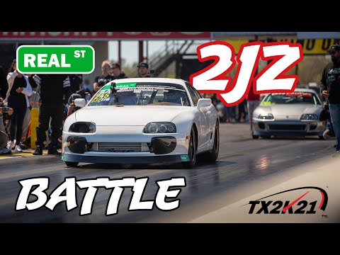FIVE 202MPH+ Passes with a BILLET 2JZ Supra at TX2K21 - Real Street Geo