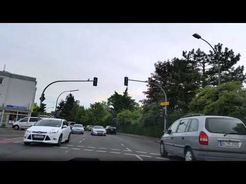 Fahrt durch Bergisch Gladbach - Hebborn bis OBI