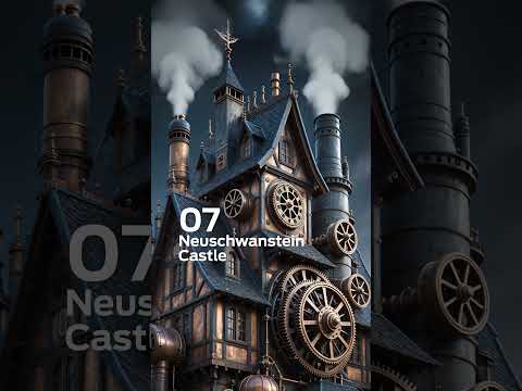 10 Famous Buildings Reimagined in Steampunk Style 🏙️⚙️