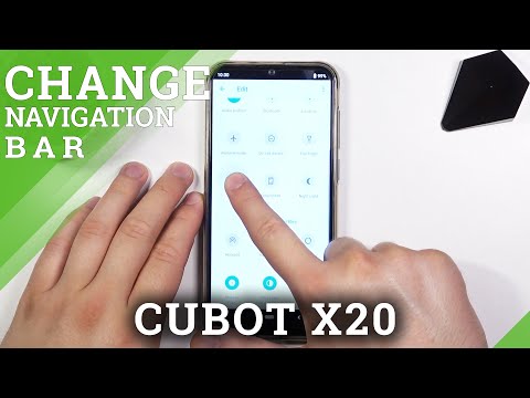 How to Change Notification Bar Shortcuts in Cubot X20 - Customize Top Menu