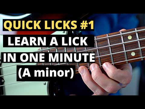 QUICK LICKS #1 - Learn a Lick in ONE MINUTE