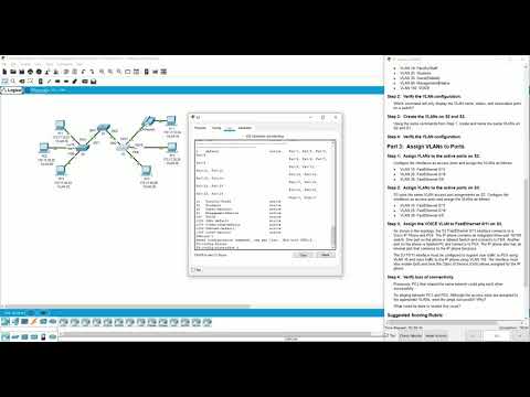 CCNA - R&S Essentials - 6.2.1.7 Packet Tracer  - Configuring VLANs