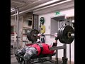 Dead bench press 135kg 18 reps after 20 reps on 120kg