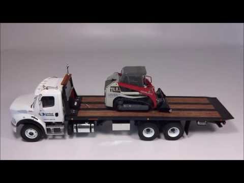 1:34 First Gear Freightliner M2 Rollback & Takeuchi TL8 CTL United Rentals