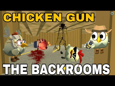 CHICKEN GUN || THE BACKROOMS STORY IN CHICKEN GUN || JACOB CHICKEN GUN.