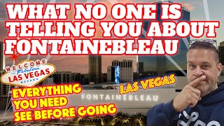 What No One is Telling you about Fontainebleau Opening!