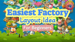 Easiest Factory Layout Idea || For Beginners || Township ||