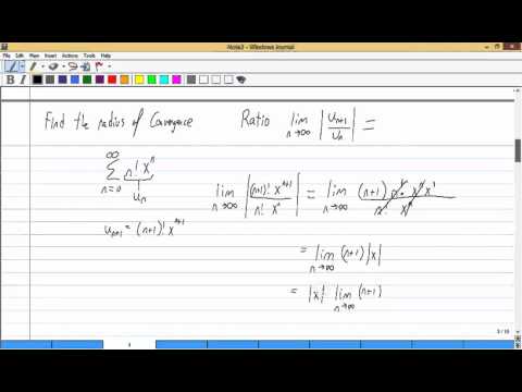 Radius of Convergence and Interval of Convergence for Power Series