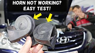 HYUNDAI HORN NOT WORKING, HOW TO TEST HORN ON HYUNDAI