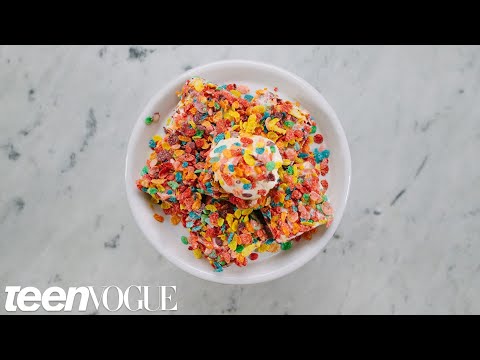 How to Make Fruity Pebbles Ice Cream Treats | Sweet Tooth | Teen Vogue