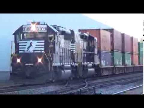 NS 3100 and NS 737  pulling Double stacks at Ford plant