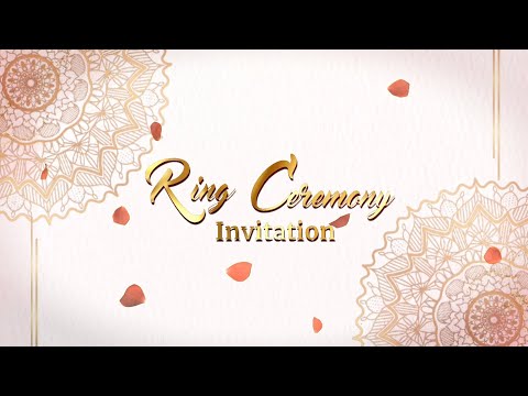 Ring Ceremony Invitation Video | Engagement Invitation Video | MeghaEditing