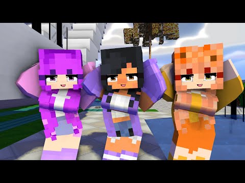 APHMAU FRIENDS CHICKEN WING COUPLE DANCE MIA AND ZOEY TV - MINECRAFT ANIMATION #shorts