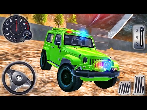 Offroad Green Jeep Duty SUV Driving - Crime City Police Car Driver - Android GamePlay