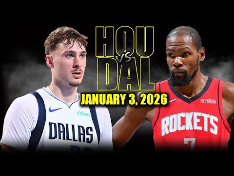 Houston Rockets vs Dallas Mavericks Full Game Highlights – January 3, 2026 | NBA Season