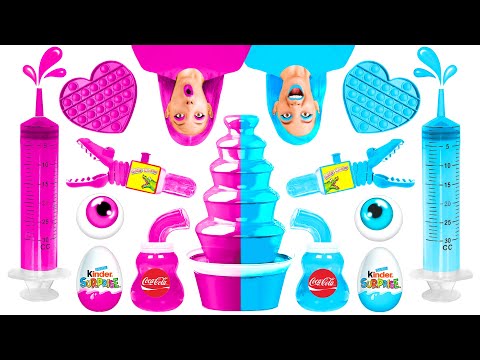 Red Food vs Blue Food Challenge | Delicious Kitchen Hacks by RaPaPa Challenge