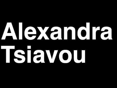 How to Pronounce Alexandra Tsiavou Greece Bronze Medal Double Sculls London 2012 Olympics Video