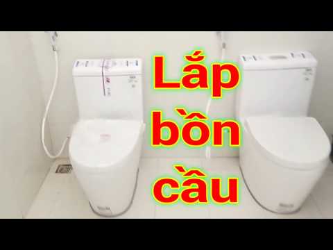 Cách lắp đặt bồn cầu phòng vệ sinh/ How to install the toilet. Điện người xứ Nghệ