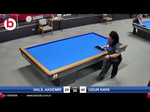 HALİL AKDEMİR & UĞUR KAYA Bilardo Maçı - DÜNYA KUPASI TÜRKİYE ELEMELERİ-4.TUR