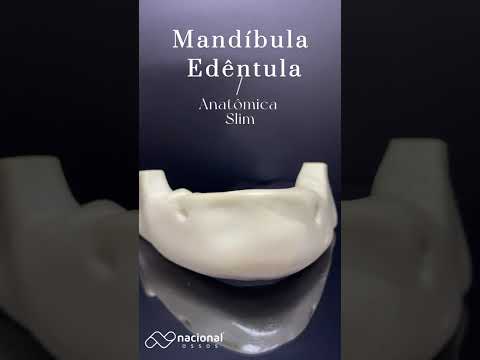 MANDÍBULA EDÊNTULA ANATÔMICA SLIM - cód. 12825