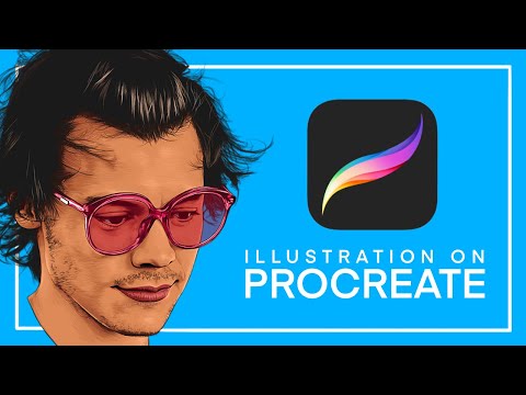 How to make illustrations on PROCREATE | QUICK TUTORIAL