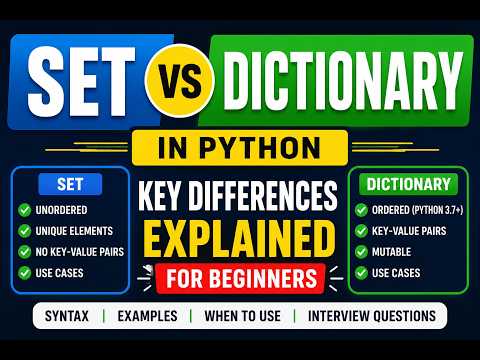 Python Data Structures Set Vs Dictionary Explained Simply Difference Set Dictionary In Python