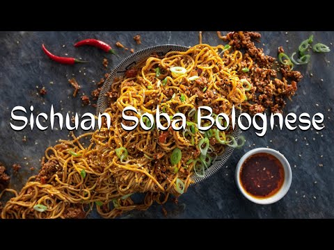 SICHUAN SOBA BOLOGNESE | HOW TO MAKE EGG NOODLES FROM SCRATCH | CHINESE-ITALIAN FUSION [사천 볼로네제 퓨전]
