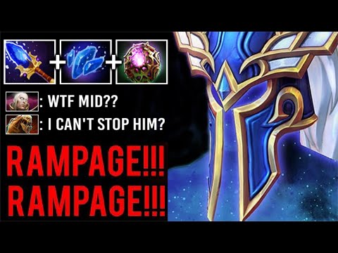 WTF Non-Stop Curse Mute Scepter Silencer Mid vs Invoker LS RAMPAGE +122 Int Stole Imba Hero Dota 2