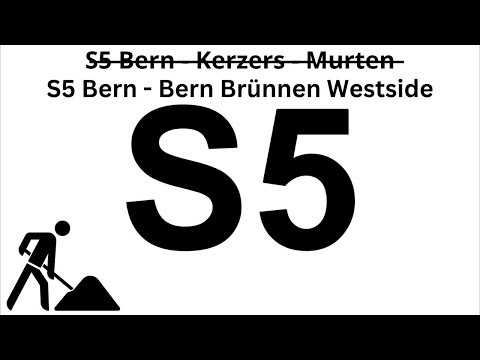 BLS Begrüssungsdurchsage in der S5 Bern-Bern Brünnen Westside (Bauarbeiten 2020)