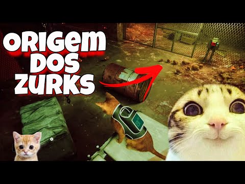 O jogo do gato STRAY - A Origem dos Zurks e Ativando a Torre! #3