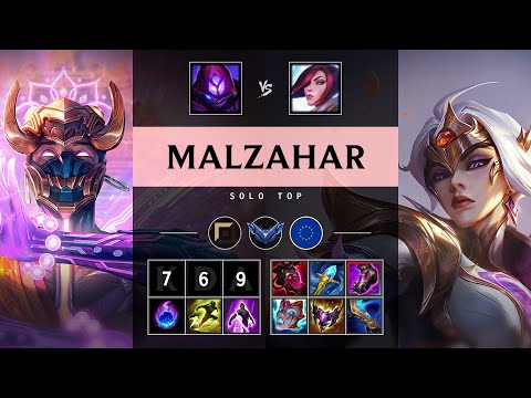 Malzahar Top vs Fiora - EUW Diamond Patch 25.17