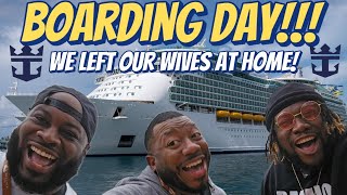 Boarding Day on Royal Caribbean’s Mariner of the Seas Without Our Wives!!!