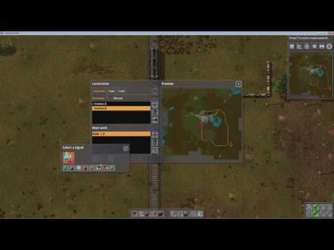 Train schedule problem in Factorio