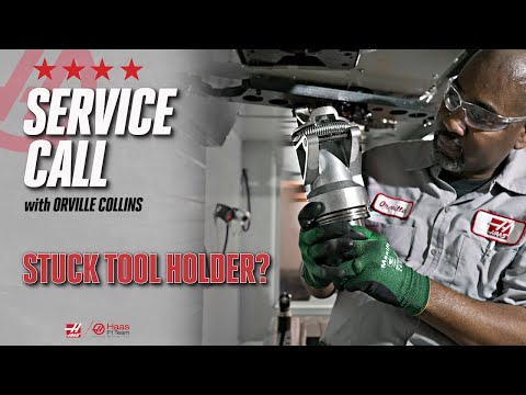 Stuck Toolholder??? Orville Makes a Service Call - Haas Automation Service