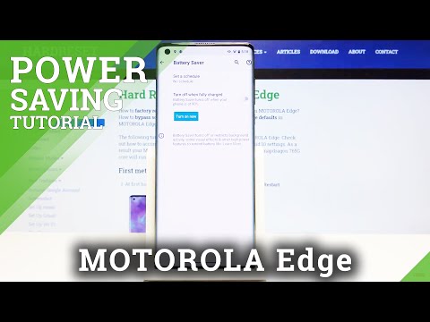How to Enable Power Saving Mode on Motorola Edge - Battery Saver
