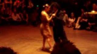 Sebastian Arce and Mariana Montes, dancing milonga "Sacale punta" at Tangomagia