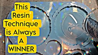 Holographic SILKY EFFECT In Epoxy Resin With GLITTER | Beginners Friendly
