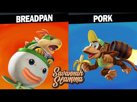 Savannah Slamma 73 LOSERS QUARTER - Breadpan (Bowser Jr) Vs. Pork (Diddy Kong) SSBU Tournament