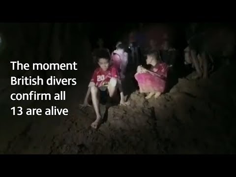The moment 12 missing boys are found after more than a week in Thailand cave | ITV News