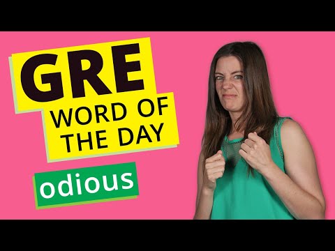GRE Vocab Word of the Day: Odious | GRE Vocabulary