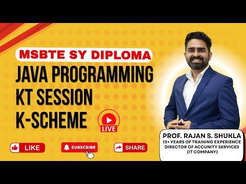 JAVA | Special KT Lecture | SY DIPLOMA | K - Scheme 💻🚀