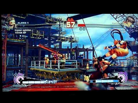 SSF4: Iyo (Ibuki) vs Kiryu Tsukimiya (Guy)  - Japanese XBL ranked