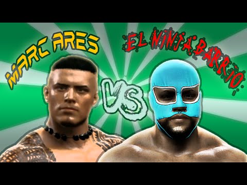 El Ninja Barrio vs Marc Ares - WWE 2K15 (EPIC EXTREME RULES MATCH)