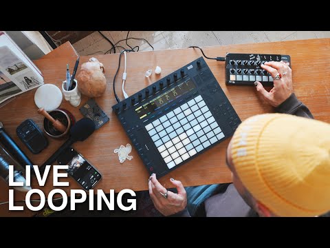 making lofi synthwave with the ableton push 2 & novation launch control