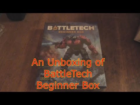 An unboxing BattleTech Beginner Box set