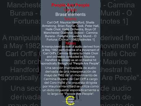 List of Depeche Mode sample sources "People Are People"